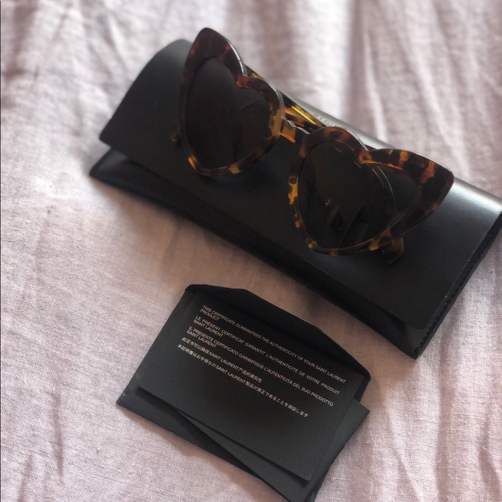 Saint Laurent Loulou Heart Sunglasses